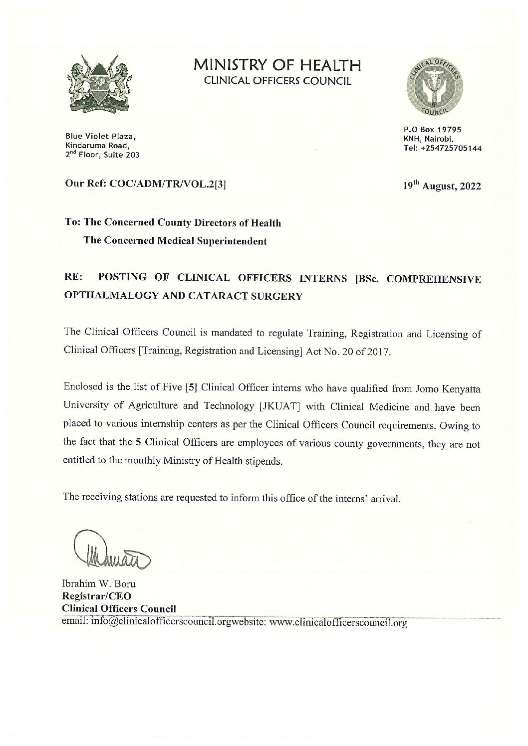 Clinical Officers Council
